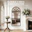 HOMCOM Large Arched Wall Mirror with 3-Piece and Tempered Glass