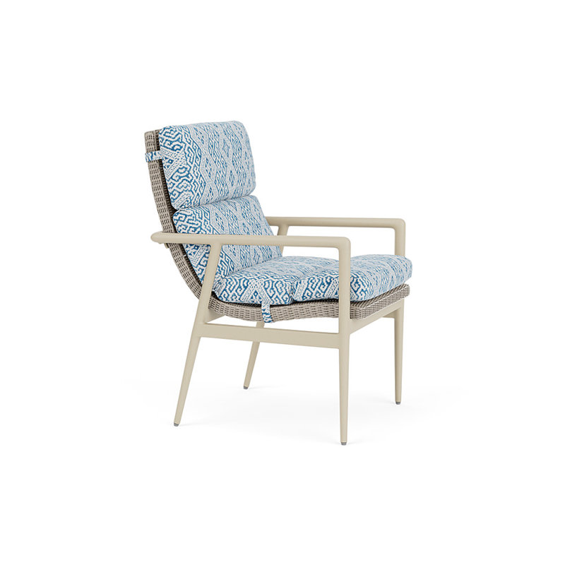 Cascade Outdoor Dining Armchair, Aman Capri, Linen