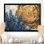 «Blue Bonnets Flowers On A Wood Slide Landscape II - Blue Bonnets», art mural