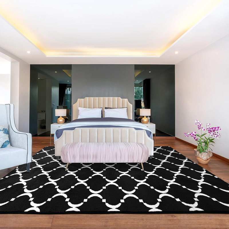 Geometric Indoor Rug, Rectangle 6' x 9'