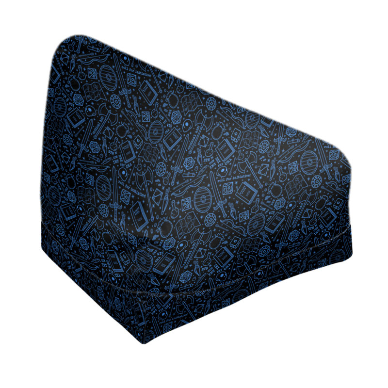 Sac de pois Leffel, H 120 po x L 31 po x P 60 po, Rembourrage poly, Noir / bleu