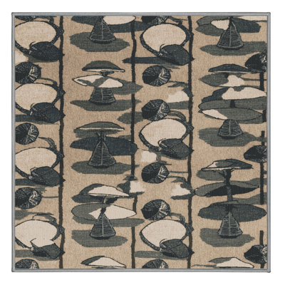 Tapis gris lavable à la machine