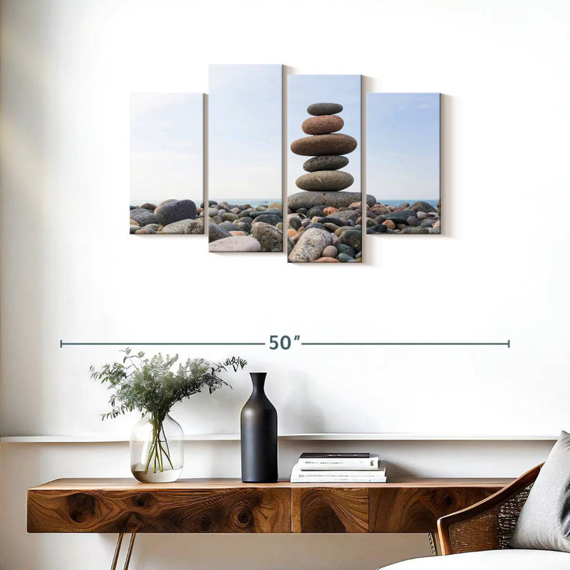 Kerrick Seaside Stone Stack, 22" H x 36" W