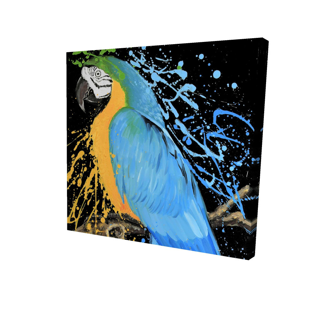 Picture of Begin Edition International Inc. Blue Macaw Parrot Canvas - Bedroom ...