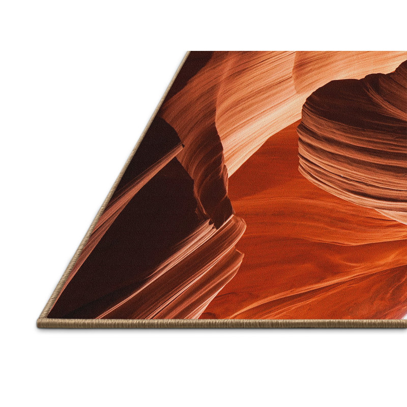 Tapis orange Adkinson, Rectangle 7 pi x 10 pi
