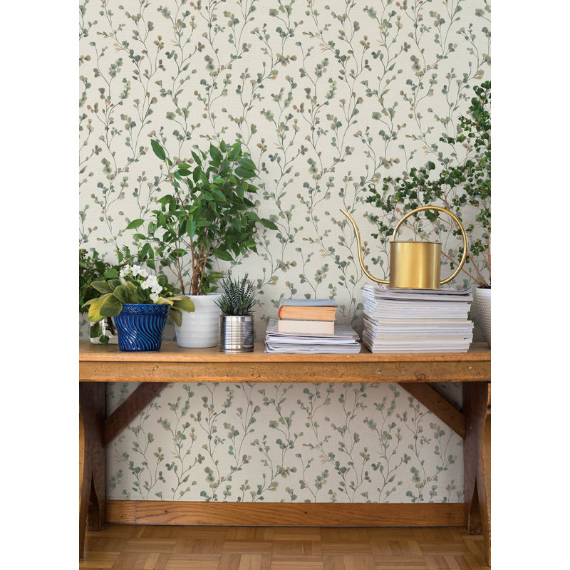 Papier peint Romy Forest Springtime Trail, Vert