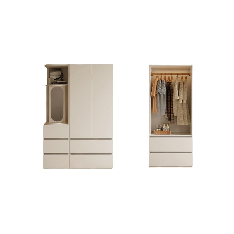 Garde-robe blanche simple et moderne