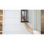 Ensemble de 2 grandes appliques murales d'extérieur noir mat 22 po avec verre trempé transparent