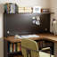 Bureau en bois massif brun et noir en forme de L-2052285623-2052285610