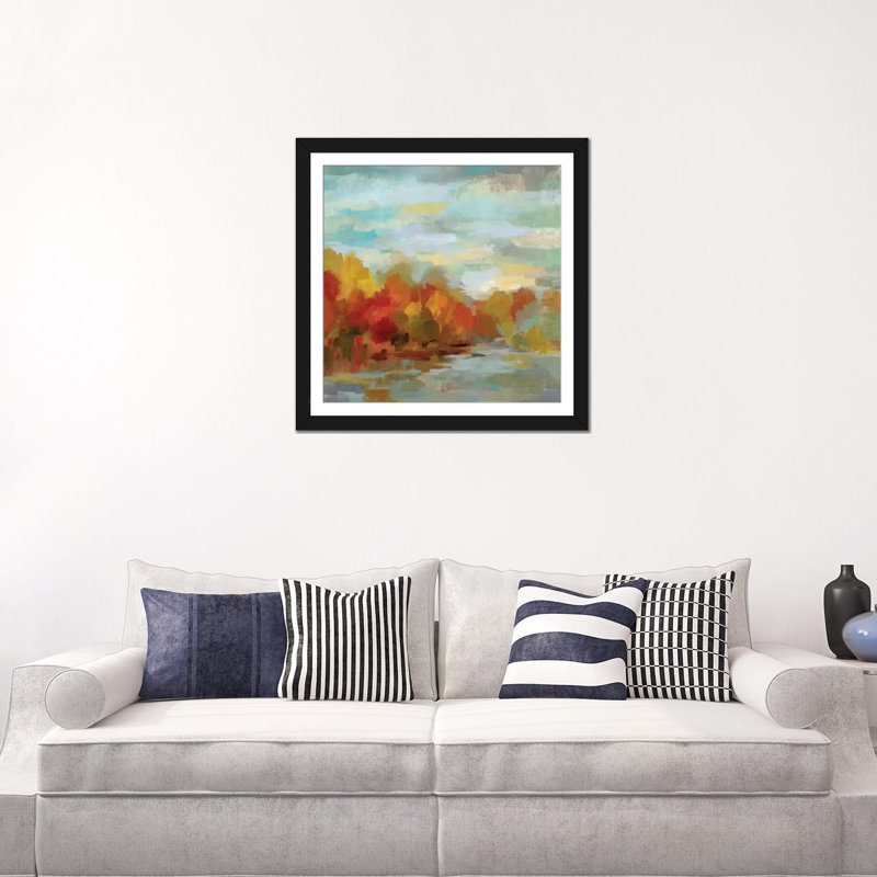«Octave Dreamscape», reproduction sur toile, H 24 po x l 24 po x P 1 po, Papier d'art encadré noir, Blanc