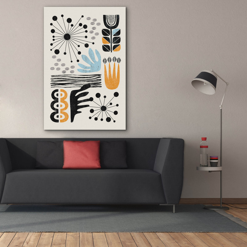 «Abstract Garden 2» par Ioana Horvat, art mural sur toile, 12 po x 18 po, H 60 po x l 40 po x P 1,5 po