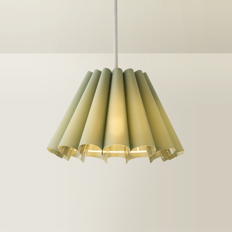 15.5cm H Linen Blend Empire Lamp Shade ( Slip-On ), Green