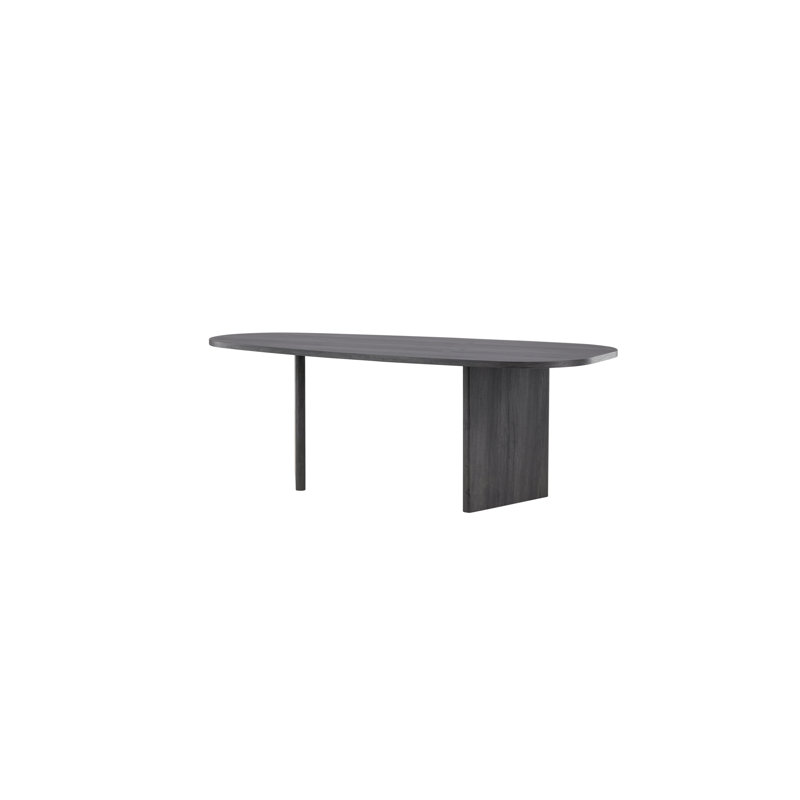Damla Oval Dining Table, Black