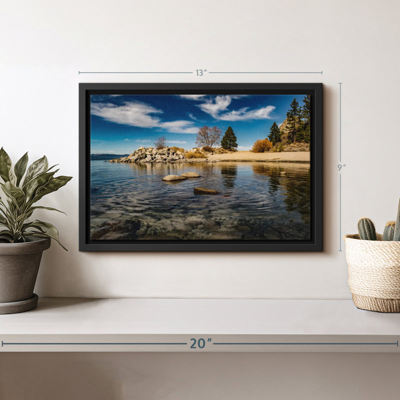 Impression sur toile Lake Tahoe Panorama, H 9 po x l 13 po