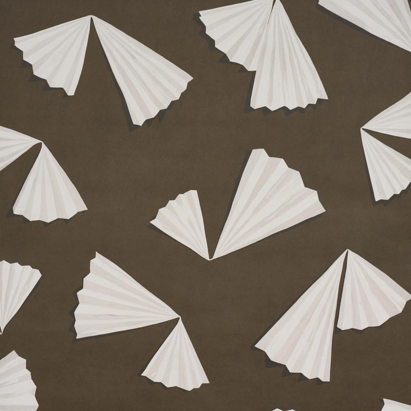 Schumacher X Backdrop Antoinette Wallpaper, Brown