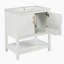 Meuble-lavabo blanc 30 po avec lavabo en céramique-1442934722