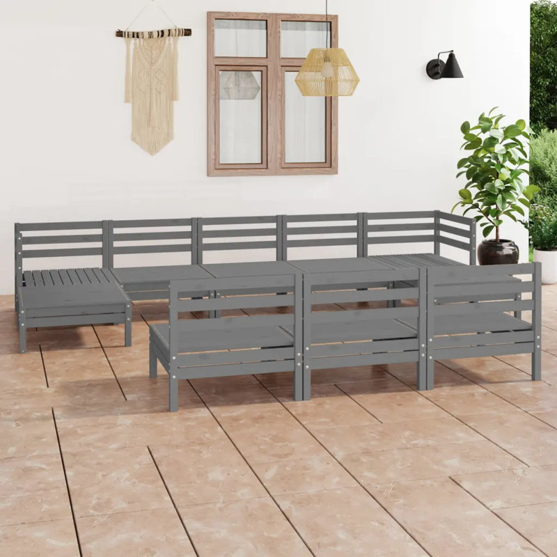 Ander 10 Pieces Sofa Seating Group, Grey