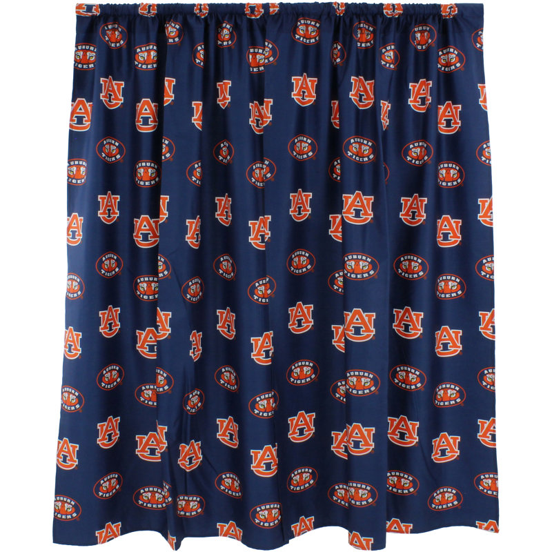 NCAA Semi Sheer Curtain Pair, 42" W x 63" L