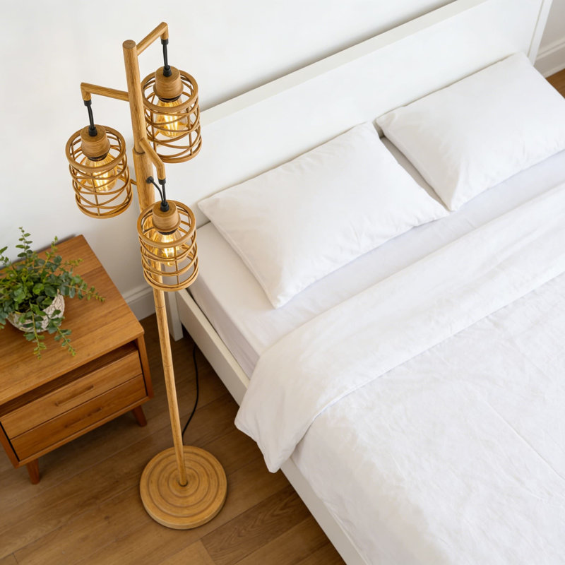 Lampe sur pied Farmhouse, Doré