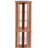 Corner Lighted Curio Cabinet Corner Glass Cabinet Lighted Curio Cabinet Corner Display Case for Living Room, Curio Cabinet, Antique collection, Wine,Bar Glass Storage Light Included,Dark oak-1077960203
