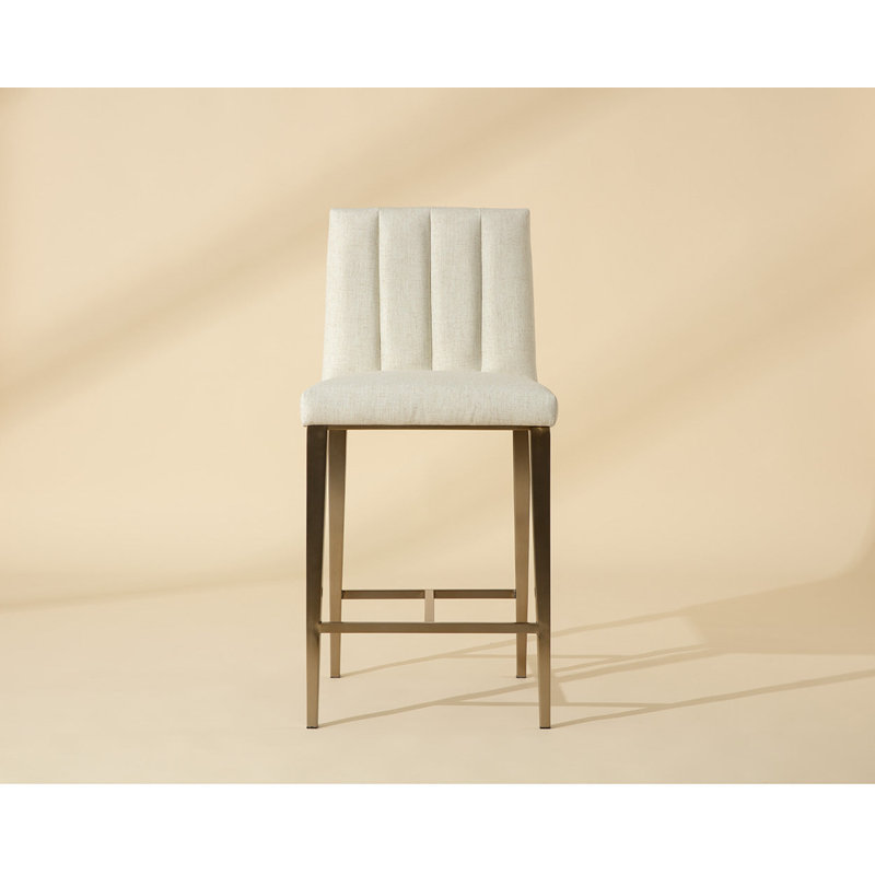 Wilbur Upholstered Stool with Metal Frame