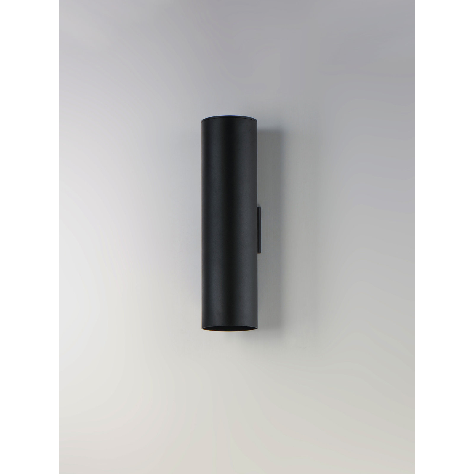 Barbara Single Light Cylinder Outdoor Wall Light, Black, 22" H x 5" W x 6.25" D