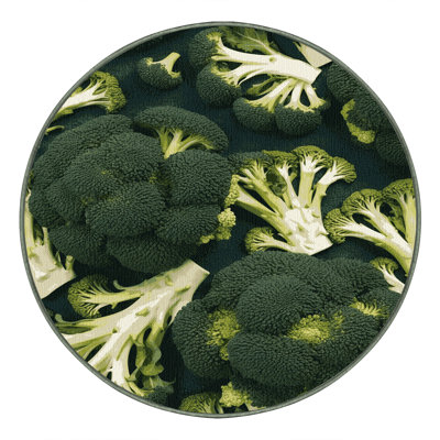  Washable Romanesco Vegetables Area Rug
