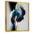 Toile avec cadre flottant or