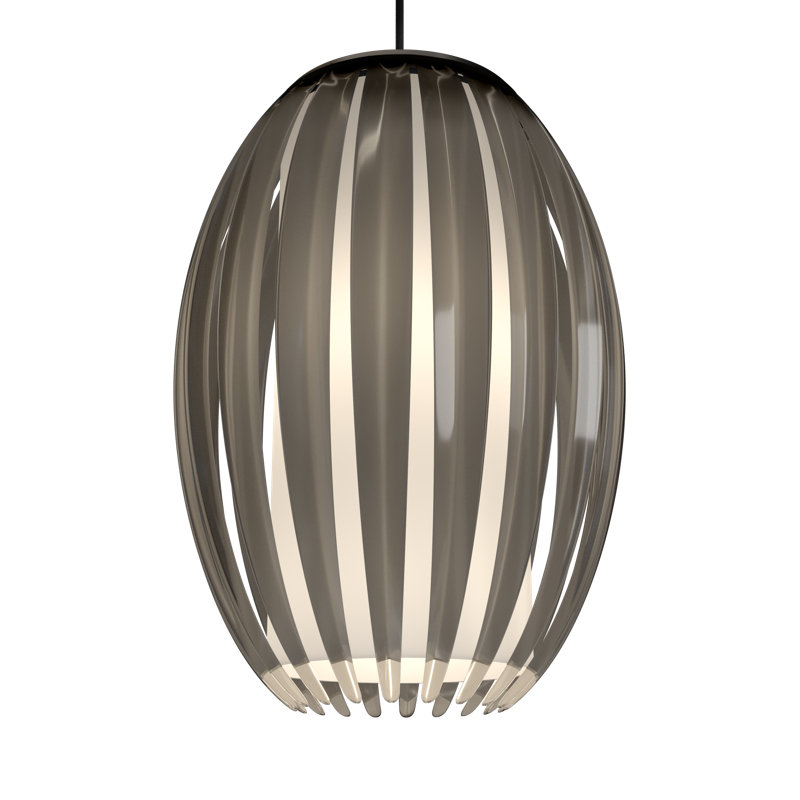 Tentacle 1 - Light Black Jar Pendant, 250cm H x 21cm W x 21cm D