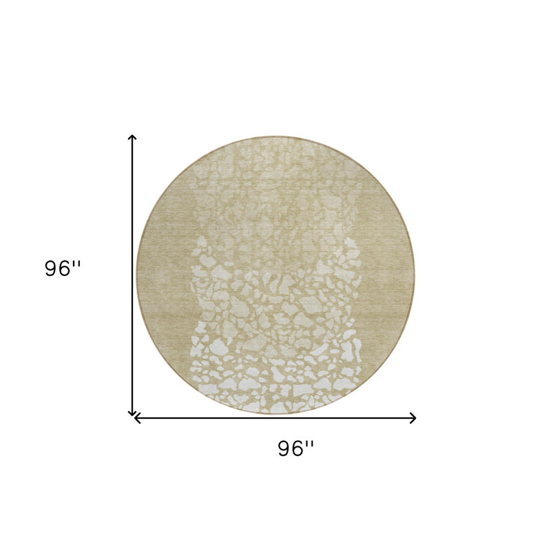 Tapis d'intérieur rond 8 po