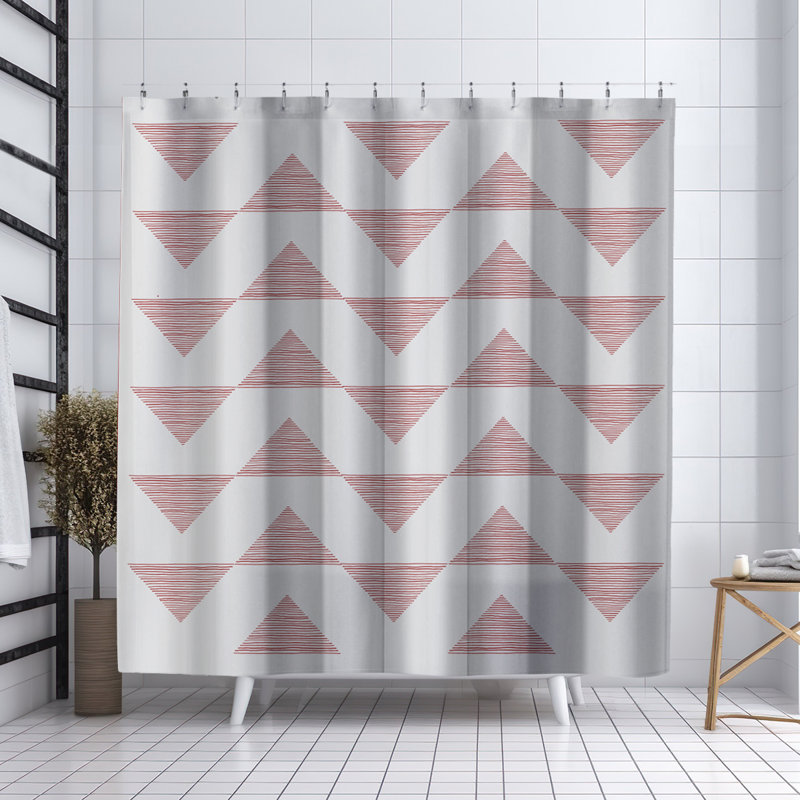 Rideau de douche Coco, Rouge
