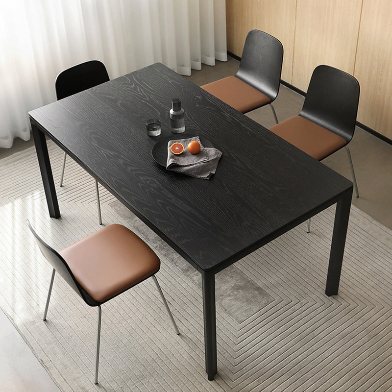 Oak Solid Wood Dining Table, 35.43" W x 62.99" L