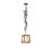 1 - Light Gunmetal Gray Single Pendant