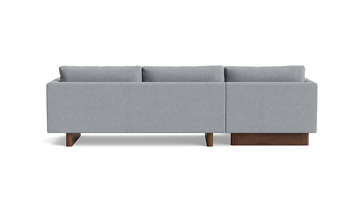 Vintage Sofa with Chaise (105"), Chaise on Left, Performance Weave - Zinc