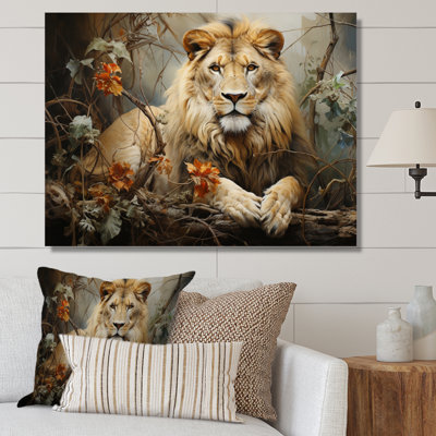 " Lion Collage Of Nature I "