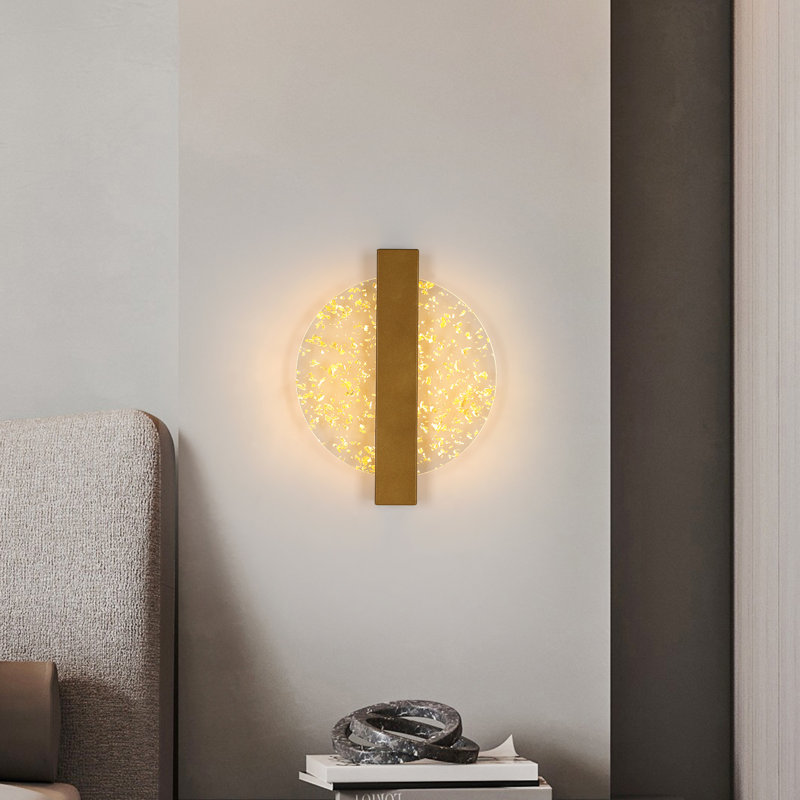 Dimmable Modern Acrylic Wall Lamp, Gold