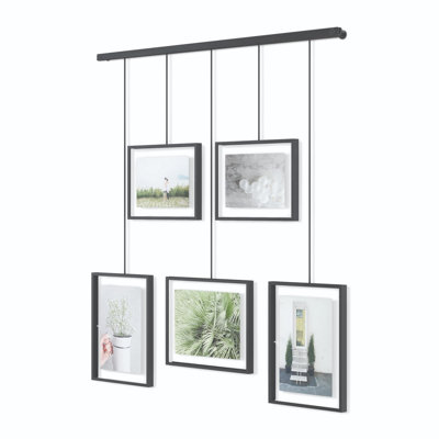 Black Exhibit Multi Picture Frame Photo Display