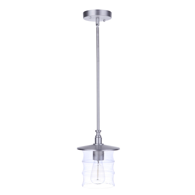 Ammadas Outdoor Pendant, Satin Aluminum