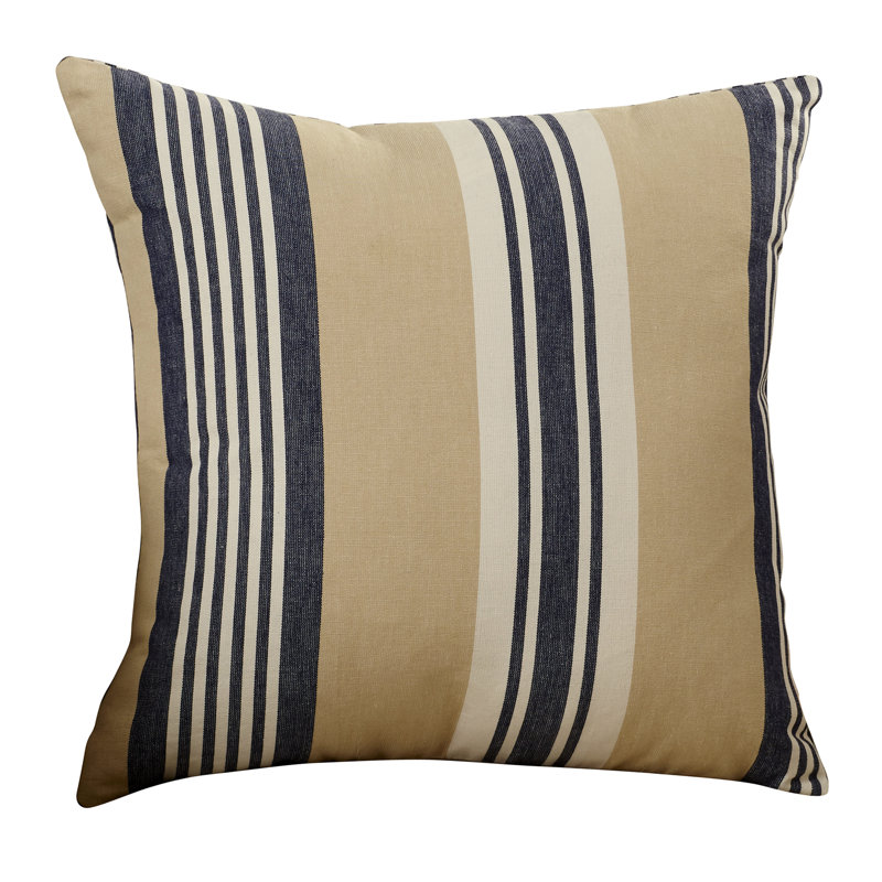 Cabana Square Cotton Pillow Cover & Insert, Coral Red, 24"