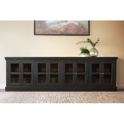 Peachtree 8-Door Sideboard In Charcoal Grey