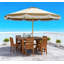 Parasol ventilé de table de patio, parasol d'extérieur, parasol de patio