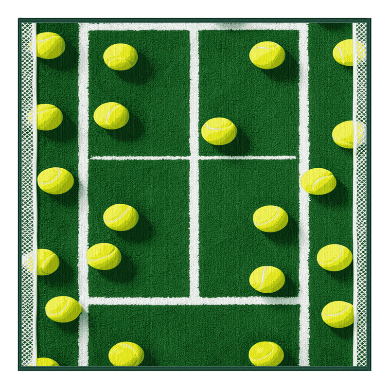  Tapis de tennis lavable, Carré 6 pi