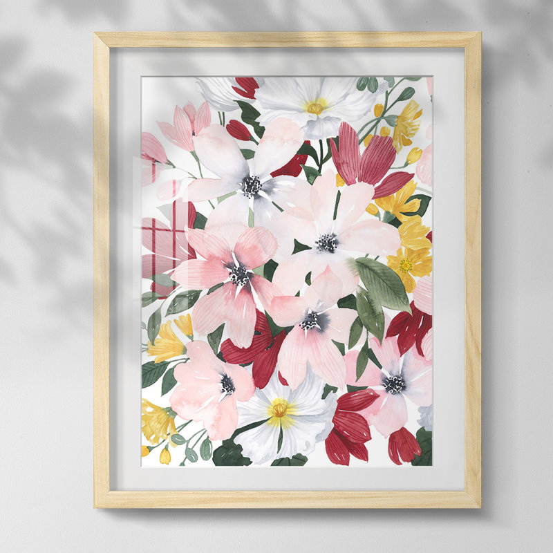 " Marbling XIV ", Yes, Natural Framed Paper