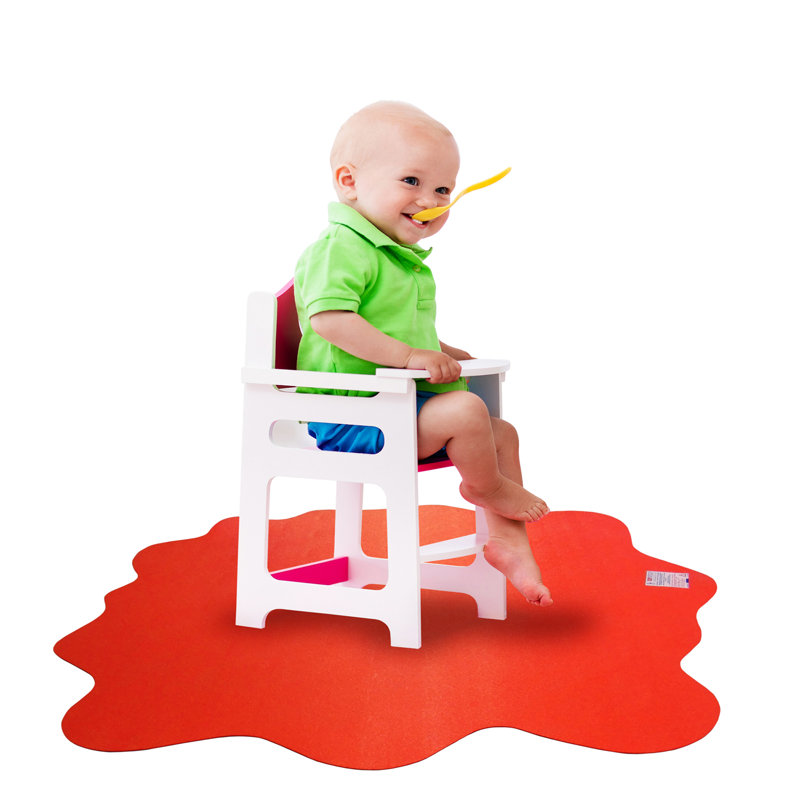 Cleartex Low Pile Carpets Straight Chair Mat, Volcanic Red