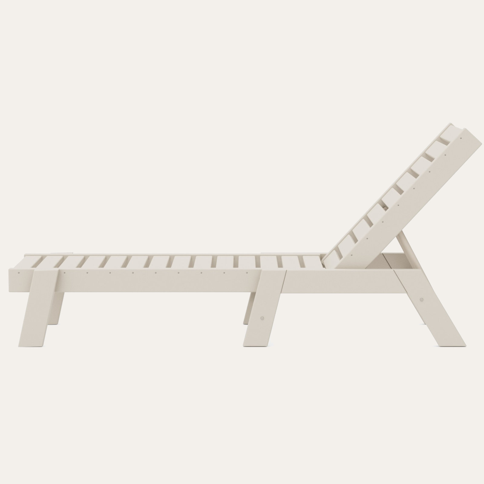POLYWOOD® Captain 25" Patio Chaise Lounge, Sand