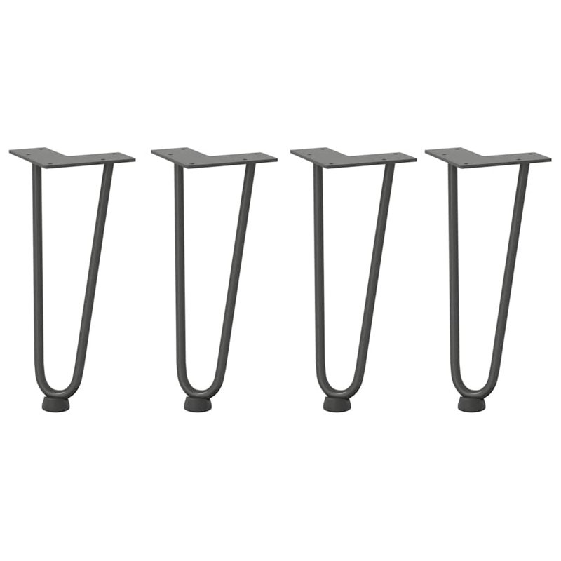 Ayauna Table Leg, 30cm H x 12cm W x 12cm D, Anthracite