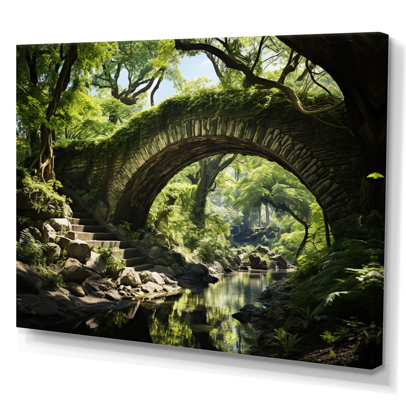 " USA Central Park Serenity ", 34" H x 44" W x 1.5" D, Wrapped Canvas