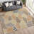 Machine Washable Indoor/Outdoor Chantille ACN2384 Floral Rug-26960461