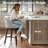Swivel 26.4'' Faux Leather Counter Stool-647319187