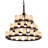 36 - Light Dimmable Tiered Chandelier